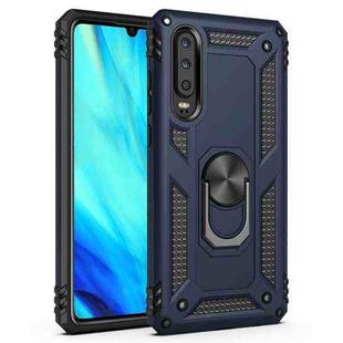 Armor Shockproof TPU + PC Protective Case for Huawei P30, with 360 Degree Rotation Holder (Blue)