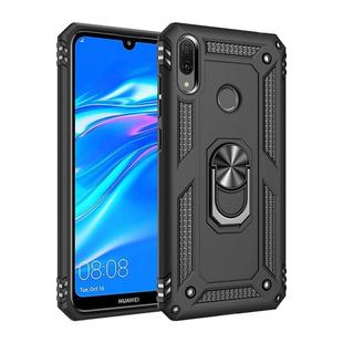 Armor Shockproof TPU + PC Protective Case for Huawei Y7 (2019), with 360 Degree Rotation Holder (Black)