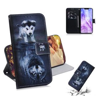 Wolf and Dog Pattern Coloured Drawing Horizontal Flip Leather Case for Huawei Nova 3, with Holder & Card Slots & Wallet