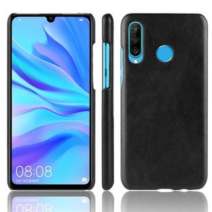 Shockproof Litchi Texture PC + PU Protective Case for Huawei P30 Lite (Black)