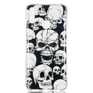 Red Eye Ghost Pattern Noctilucent TPU Soft Case for Huawei Y7 Pro(2019)