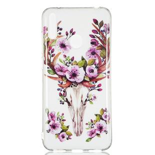 Sika Deer Pattern Noctilucent TPU Soft Case for Huawei Y7 Pro(2019)