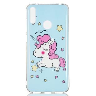 Star Unicorn Pattern Noctilucent TPU Soft Case for Huawei Y7 Pro(2019)