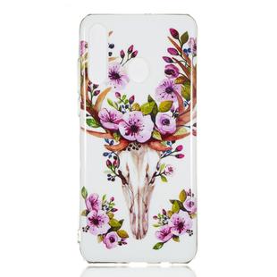 Sika Deer Pattern Noctilucent TPU Soft Case for Huawei P30 Lite