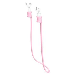 Silicone Anti-lost String for Huawei Honor FlyPods / FlyPods Pro / FreeBuds2 / FreeBuds2 Pro, Cable Length: 68cm(Pink)