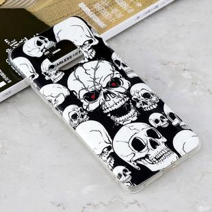 Luminous Red Eyes Skull Pattern Shockproof TPU Protective Case for Huawei Mate 20 Pro