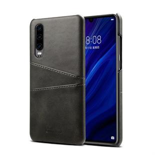 Suteni Calf Texture Protective Case for Huawei P30, with Card Slots (Black)