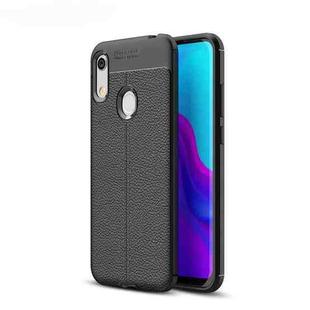 Litchi Texture TPU Shockproof Case for Huawei Honor 8A (Black)