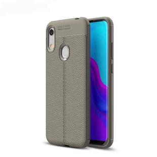 Litchi Texture TPU Shockproof Case for Huawei Honor 8A (Grey)