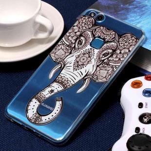 For Huawei  P10 Lite Embossment Tattoo Elephant Pattern Soft TPU Protective Case