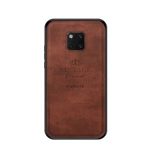 PINWUYO Anti-wrestling Waterproof Full Coverage PC Case for Huawei Mate 20 Pro(Brown)