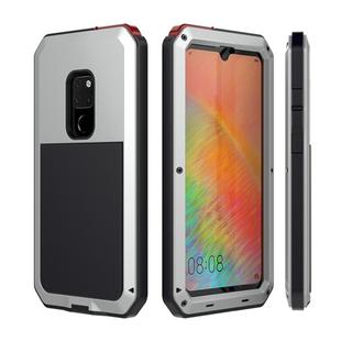 Tank Waterproof Dustproof Shockproof Aluminum Alloy + Silicone Case for Huawei Mate 20 (Silver)