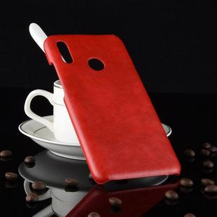 Shockproof Litchi Texture PC + PU Case for Huawei P Smart (2019) (Red)