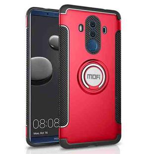 MOFI for  Mysterious Series Huawei Mate 10 Pro Shockproof Protective Back Cover Case with Magnetic Rotatable Ring Holder (Red)