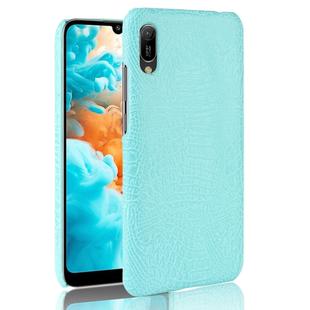 Shockproof Crocodile Texture PC + PU Case for Huawei Y6 Pro (2019) (Green)