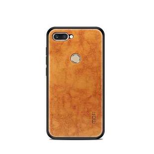 MOFI Shockproof PU Paste PC Case for Huawei Honor 9i(Light Brown)