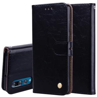Business Style Oil Wax Texture Horizontal Flip Leather Case for Huawei P30, with Holder & Card Slots & Wallet (Black)