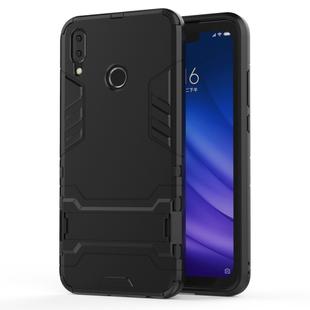 Shockproof PC + TPU Case for Huawei Y9 (2019) / Enjoy 9 Plus, with Holder(Black)