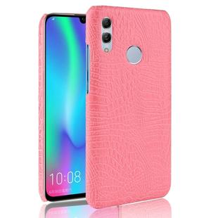 Shockproof Crocodile Texture PC + PU Case for Huawei P Smart (2019) (Pink)