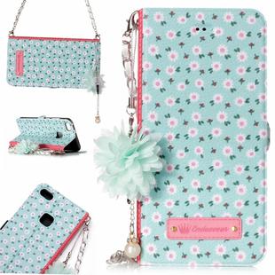 For Huawei  P10 Lite Daisy Flower Pattern Horizontal Flip Leather Case with Holder & Card Slots & Pearl Flower Ornament & Chain