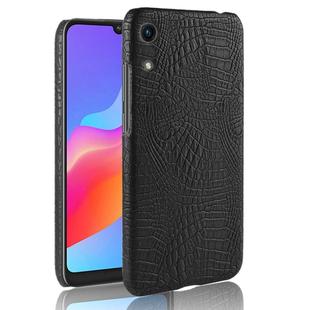 Shockproof Crocodile Texture PC + PU Case for Huawei Honor Play 8A (Black)