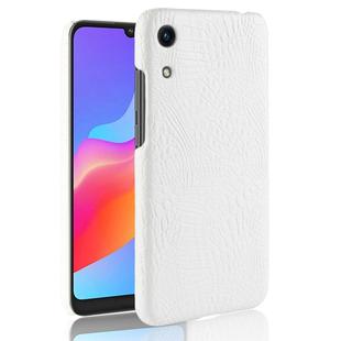 Shockproof Crocodile Texture PC + PU Case for Huawei Honor Play 8A (White)