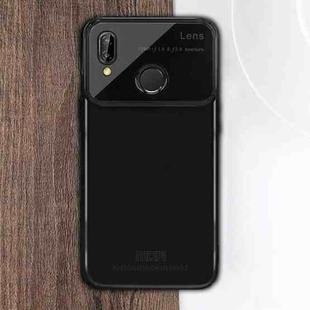 MOFI  Full Coverage High Alumina Glass + PC + Lens Face Parnt Protective Back Case for Huawei P20 Youth Version(Black)