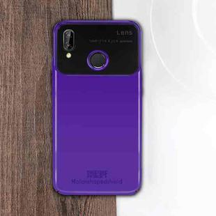 MOFI  Full Coverage High Alumina Glass + PC + Lens Face Parnt Protective Back Case for Huawei P20 Youth Version(Purple)