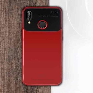 MOFI  Full Coverage High Alumina Glass + PC + Lens Face Parnt Protective Back Case for Huawei P20 Youth Version(Red)