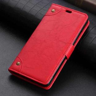Copper Buckle Retro Crazy Horse Texture Horizontal Flip Leather Case for Huawei P30 Lite, with Holder & Card Slots & Wallet (Red)