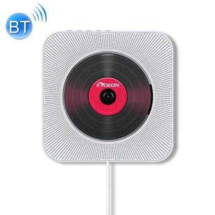 KC-808 Wall Mounted Bluetooth 4.2+EDR CD Player with Remote Control, Support FM(White)