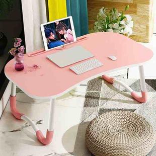 Foldable Non-slip Laptop Desk Table Stand with Card Slot (Pink)