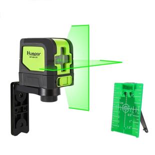 9011G 1V1H 15mW 2 Line Green Beam Laser Level Covering Walls and Floors(Green)