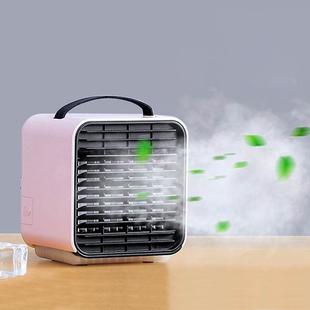 Mini Portable Household USB Anion Refrigeration Air Conditioning Fan Air Cooler (Pink)