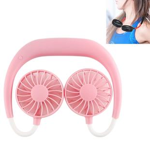 Multi-function Portable Adjustable Wearable Sport Fan(Coral Red)