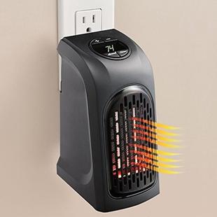 350W Portable Mini Handy Air Heater Warm Fan Blower Heater Radiator Warmer Wall-outlet Space Heater for Office, Home, AC 220-240V