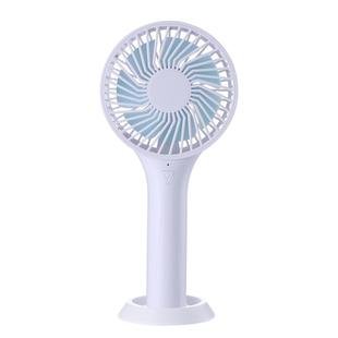 D6 Portable Mini USB Charging Handheld Small Fan with 3 Speed Control (White)