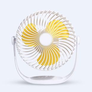 F12 Portable Rotatable USB Charging Stripe Desktop Fan with 3 Speed Control (White)