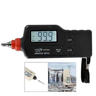 Wintact WT63A Vibration Meter Digital Tester Vibrometer Analyzer Acceleration Velocity(Black Red)
