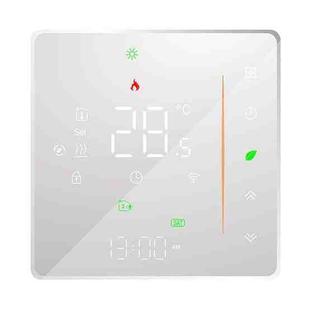 BHT-006GBLW 95-240V AC 16A Smart Home Heating Thermostat for EU Box, Control Electric Heating with Only Internal Sensor & External Sensor & WiFi Connection (White)