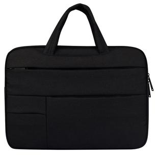 Universal Multiple Pockets Wearable Oxford Cloth Soft Portable Leisurely Handle Laptop Tablet Bag, For 12 inch and Below Macbook, Samsung, Lenovo, Sony, DELL Alienware, CHUWI, ASUS, HP (Black)