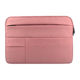 Universal Multiple Pockets Wearable Oxford Cloth Soft Portable Leisurely Laptop Tablet Bag, For 13.3 inch and Below Macbook, Samsung, Lenovo, Sony, DELL Alienware, CHUWI, ASUS, HP (Pink)