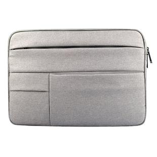 Universal Multiple Pockets Wearable Oxford Cloth Soft Portable Leisurely Laptop Tablet Bag, For 13.3 inch and Below Macbook, Samsung, Lenovo, Sony, DELL Alienware, CHUWI, ASUS, HP (Grey)