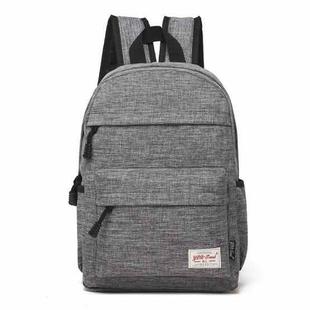 Universal Multi-Function Canvas Cloth Laptop Computer Shoulders Bag Leisurely Backpack Students Bag, Size: 36x25x10cm, For 13.3 inch and Below Macbook, Samsung, Lenovo, Sony, DELL Alienware, CHUWI, ASUS, HP(Grey)