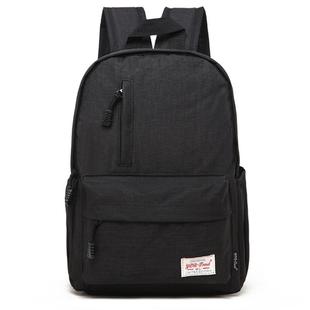 Universal Multi-Function Canvas Laptop Computer Shoulders Bag Leisurely Backpack Students Bag, Small Size: 37x26x12cm, For 13.3 inch and Below Macbook, Samsung, Lenovo, Sony, DELL Alienware, CHUWI, ASUS, HP(Black)