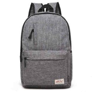 Universal Multi-Function Canvas Laptop Computer Shoulders Bag Leisurely Backpack Students Bag, Small Size: 37x26x12cm, For 13.3 inch and Below Macbook, Samsung, Lenovo, Sony, DELL Alienware, CHUWI, ASUS, HP(Grey)