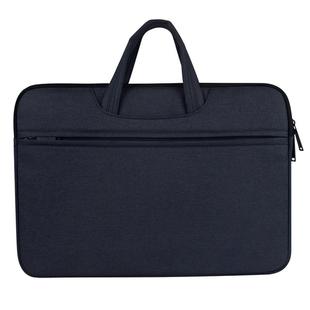 Breathable Wear-resistant Shoulder Handheld Zipper Laptop Bag, For 13.3 inch and Below Macbook, Samsung, Lenovo, Sony, DELL Alienware, CHUWI, ASUS, HP (Navy Blue)