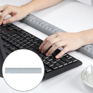 BUBM Mouse Pad Wrist Support Keyboard Memory Pillow Holder, Size: 36 x 5.5 x 1.7cm (Grey)