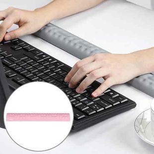 BUBM Mouse Pad Wrist Support Keyboard Memory Pillow Holder, Size: 44 x 5.5 x 1.7cm(Pink)