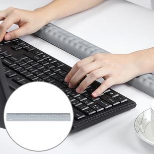 BUBM Mouse Pad Wrist Support Keyboard Memory Pillow Holder, Size: 44 x 5.5 x 1.7cm(Grey)